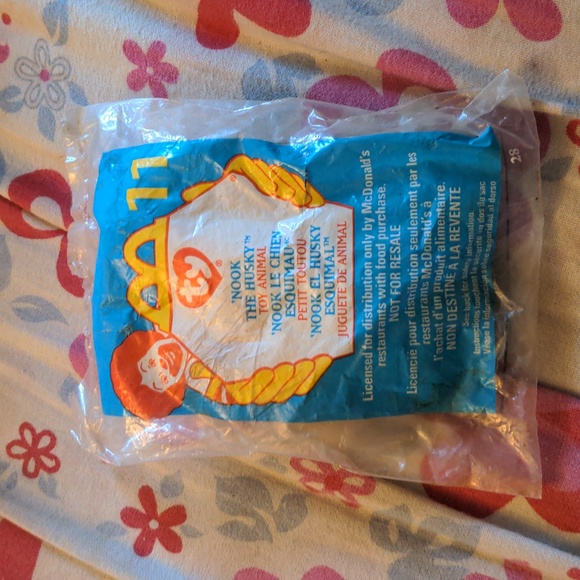 Vintage Mc Donalds Ty Sealed 1999 Toy Animal 'Nook The Husky - Picture 1 of 6